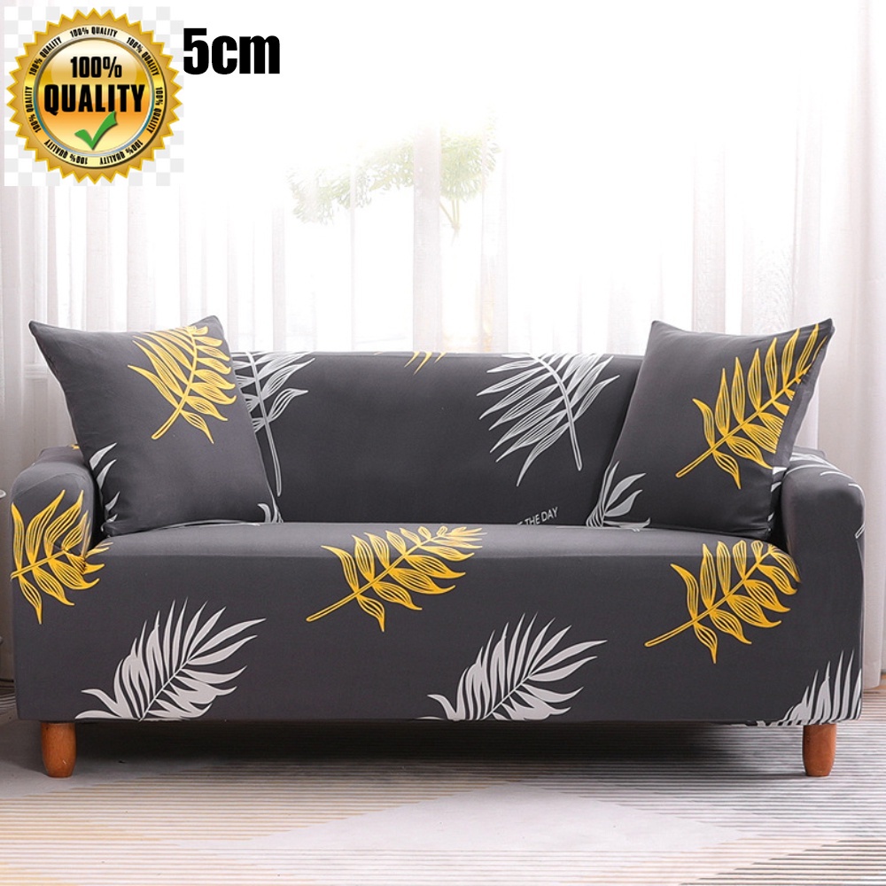 Kain Sofa Cover Sarung Sofa 彈性沙發套適用於常規或 L 形可拉伸 2/3 座座套床上用品