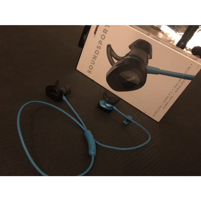 Bose soundsport 藍芽無線耳機9.9極新/Bose耳機保固一年