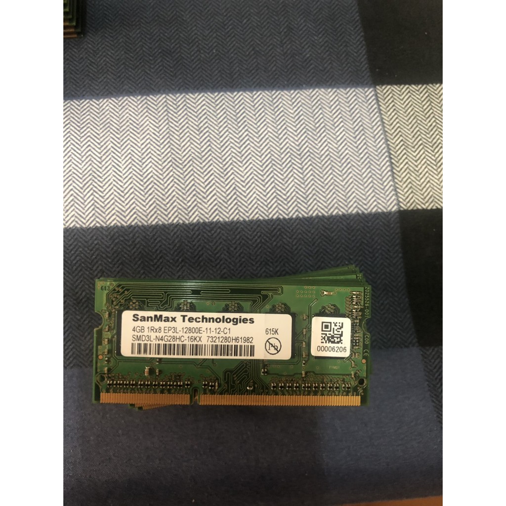 SANMAX 4G DDR3 1600 PC3L-12800 省電版 單面 筆記型電腦記憶體