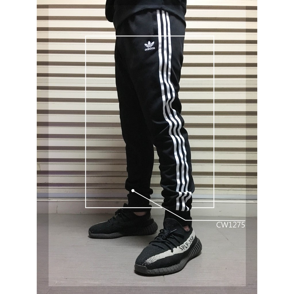 IMPACT Adidas SST Track Pant 黑 白 三葉草 縮口褲 束口褲 長褲 運動 百搭 CW1275