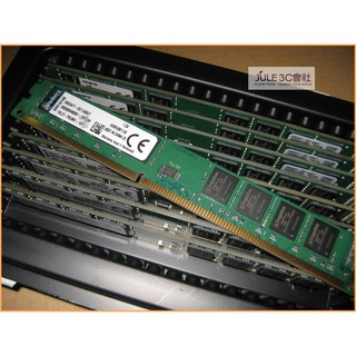 JULE 3C會社-金士頓Kingston 雙面 DDR3 1600 KVR16N11/8 8GB 8G 桌上型 記憶體