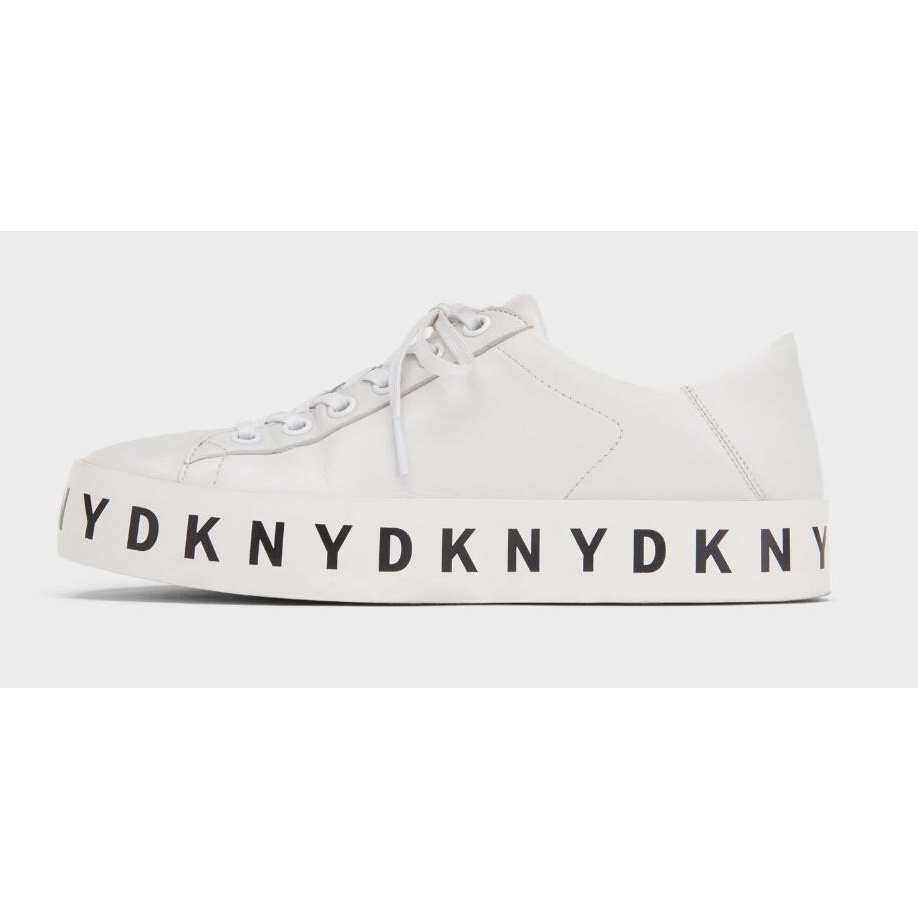【DKNY】Banson 皮革運動鞋（白色、EU38.5*1雙）－K1105030