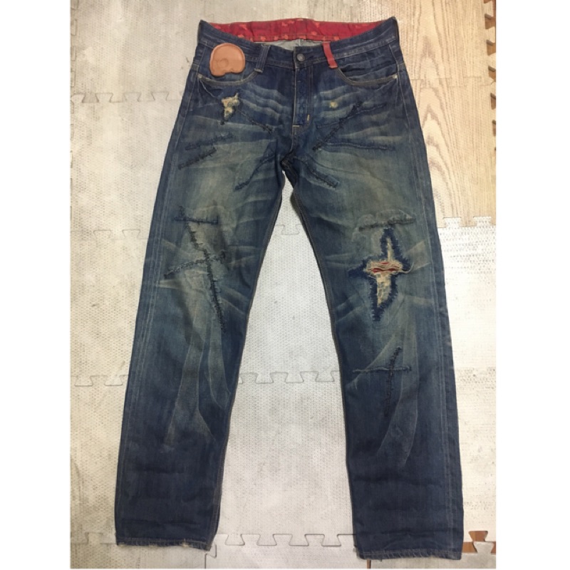 AES 09S/S ISSUE - LACERATES WASHED JEANS 4代 破壞 牛王