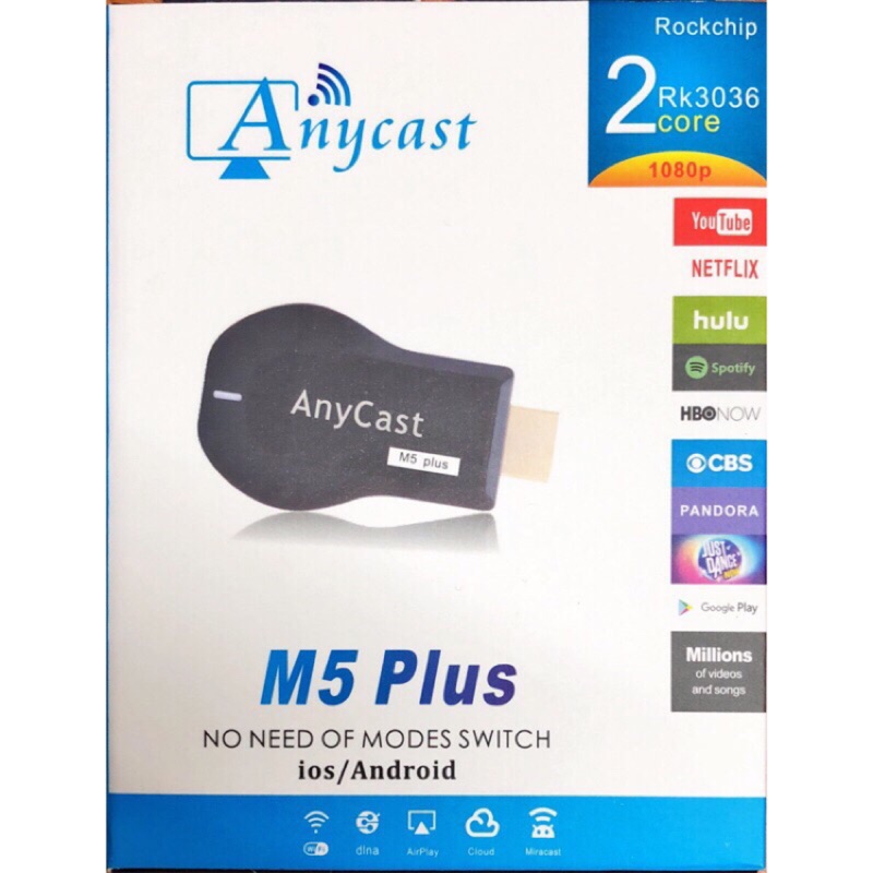 雙核最新版過商檢 手機連電視 HDMI 10.2版Anycast Plus無線推送寶同屏器Miracast電視棒