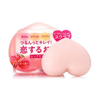 【歐美日本舖】日本製 Pelican Soap In Love 蜜桃美臀去角質皂 80g 心形 水蜜桃 香皂