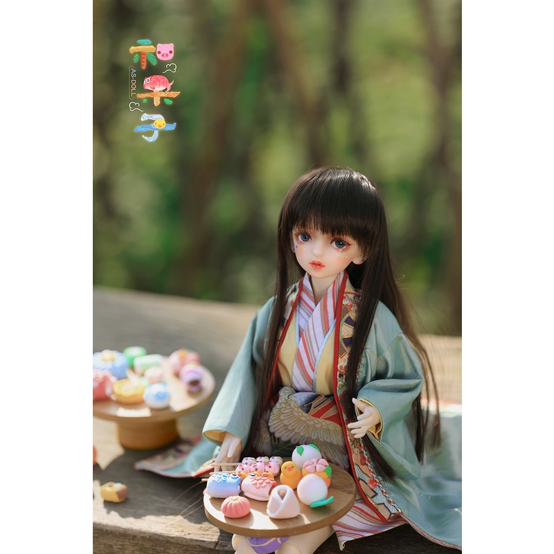 【里親】轉出 AS 天使工房 bjd 和果子（普肌），四分女脖子升級版（開+眠眼）可直拍