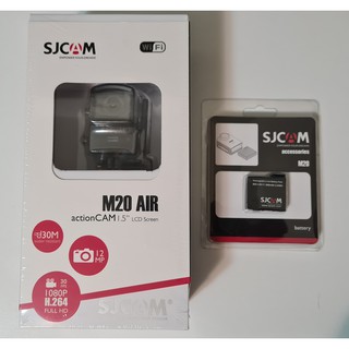原裝 SJCAM 黑色 M20 AIR 1080P 運動攝影機 多附個備用電池 WIFI 防水型運動攝影機 / 行車記錄