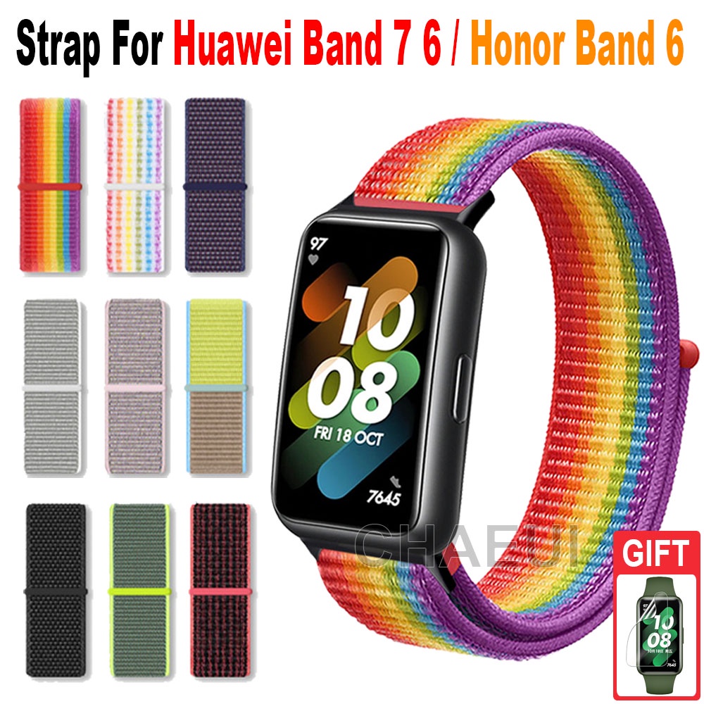 華為手環9 錶帶 華為手環8 尼龍錶帶 Huawei Band 7 魔術貼錶帶 華為手環7 6 運動錶帶