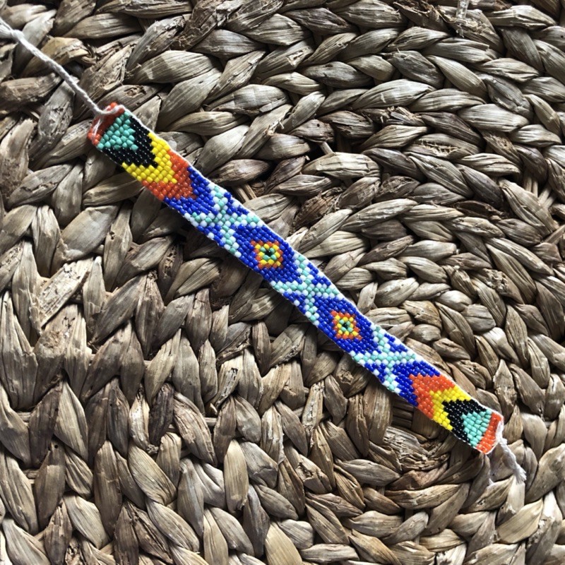 《彩虹手作》原住民風串珠 裝飾 當手鍊有點長