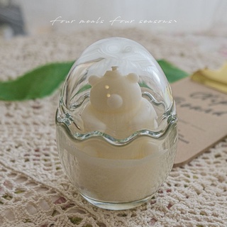 《小熊(慫)蛋》香薰蠟燭生日禮物小眾高級伴手禮浪漫擺件禮盒