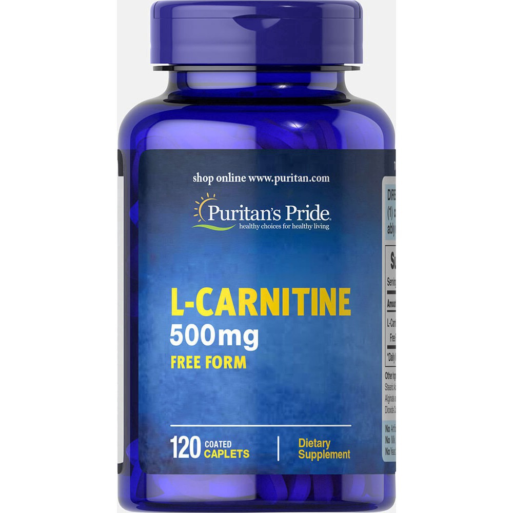 L-Carnitine 左旋肉鹼 500 Mg 60/120顆 Puritan's Pride 普麗普萊