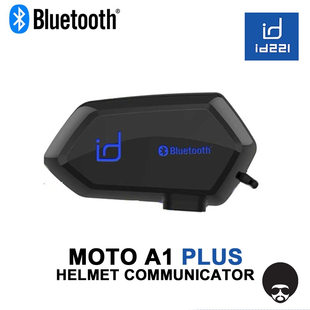 🔥好兆頭🔥id221 MOTO A1 PLUS 藍芽耳機 高音質 防水 雙人對講 無線對講 全罩 半罩 附高音質耳機海綿