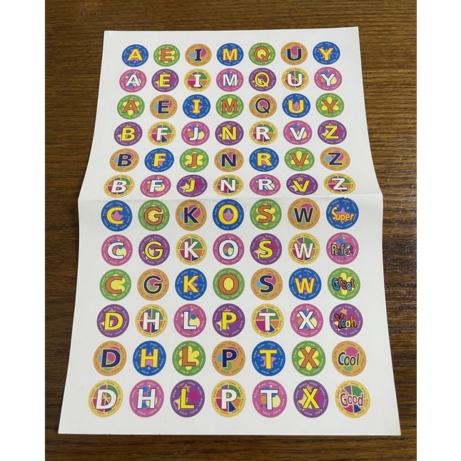 《Twinbells滿月館》兒童 學習 英文字母 貼紙
