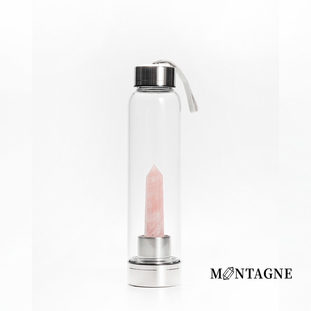 【Montagne】水晶能量瓶｜粉水晶｜愛情、人緣
