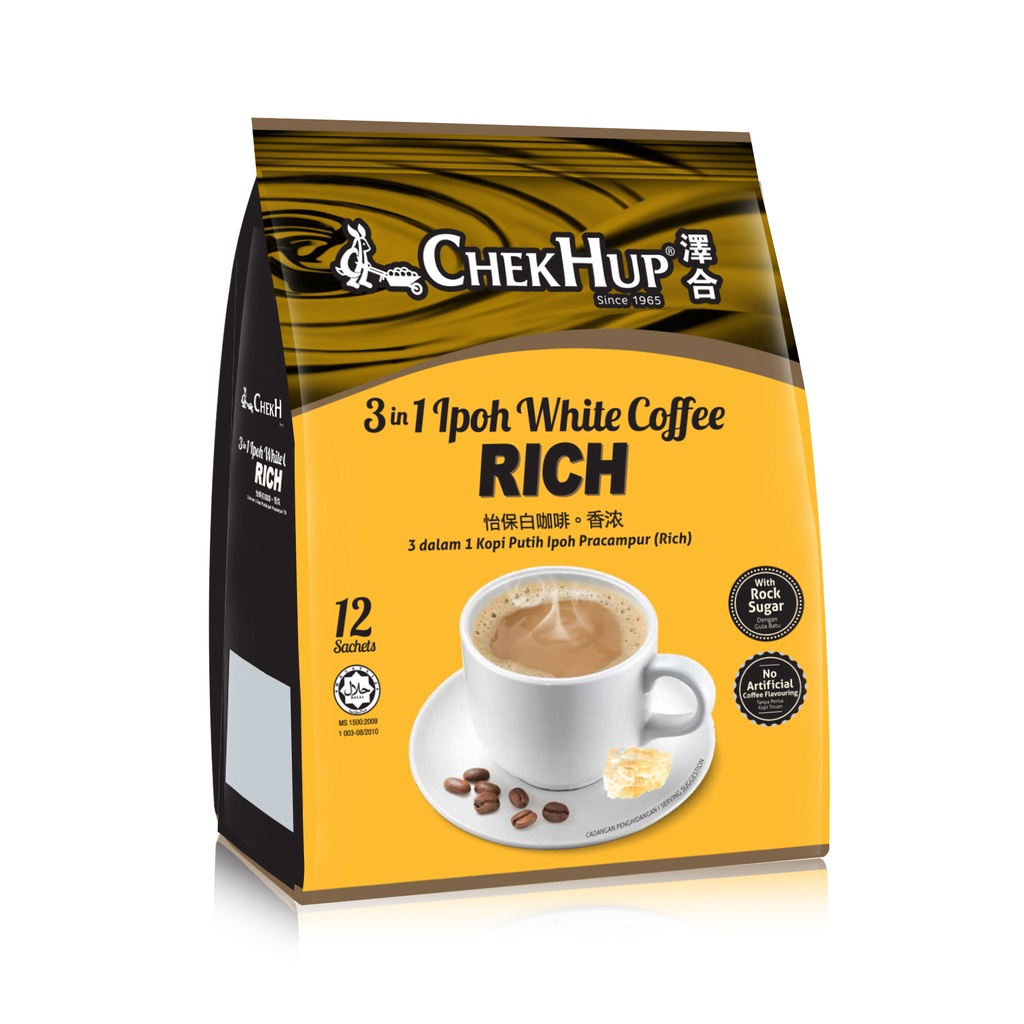 [現貨] 馬來西亞國內版 澤合怡保白咖啡 三合一 咖啡王 特濃風味 40g (非25g小包裝) CHKE HUP