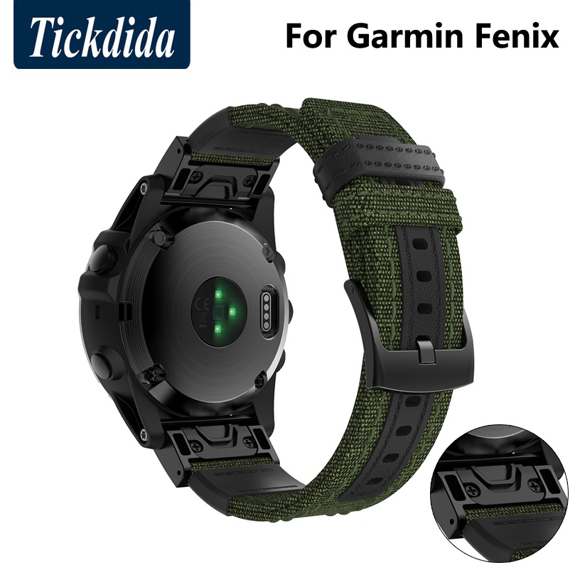 Garmin Fenix 7X 7 6X Pro 5X Plus 運動錶帶的尼龍錶帶, 適用於 Fenix 7 6 5