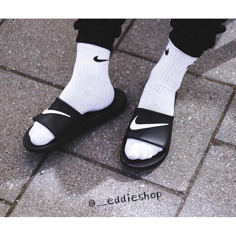 Nike Kawa Swoosh 防水拖鞋 防水拖 黑 拖鞋 黑白 男生尺寸 832528-001