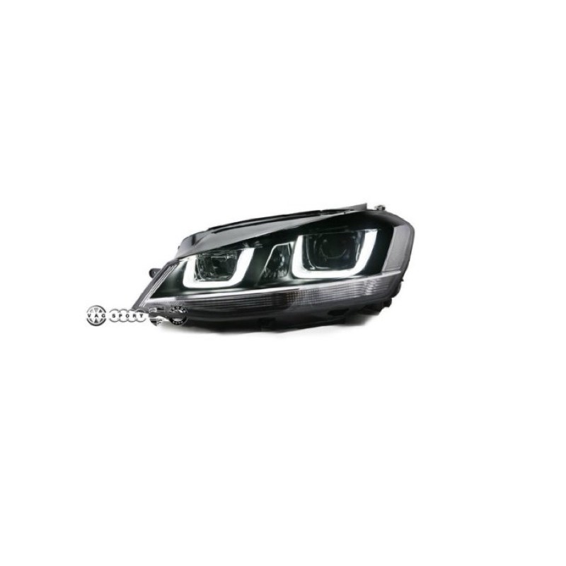 VW 福斯 7R款 大燈 LED 雙U 魚眼 大燈總成 GOLF7 GTI TSI TDI R RLINE  2