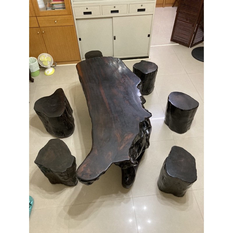 黑檀原木桌椅印尼進口