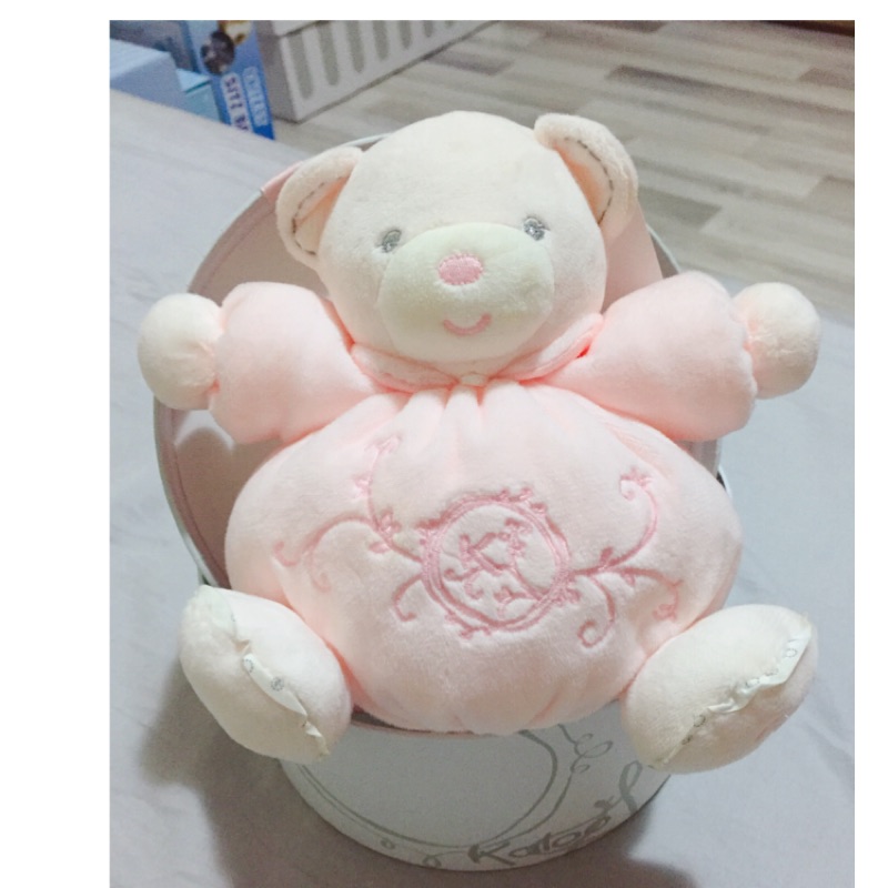 Kaloo Perle熊熊玩偶-粉紅（寶貝安撫聖品）（全新，未使用）（含運費）