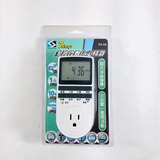 LONG PING 1650W大螢幕多波段數位定時器(最小間隔1分,可設10組) TU-24