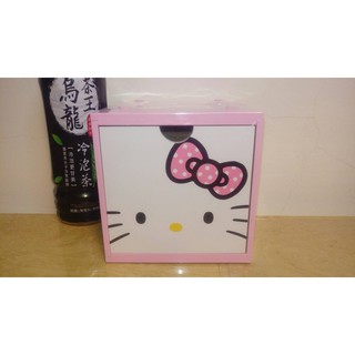 [正版KITTY彩色積木盒]可愛的KITTY凱蒂貓收納盒 置物盒 飾品盒 小抽屜色(粉) 約13公分[可愛娃娃]