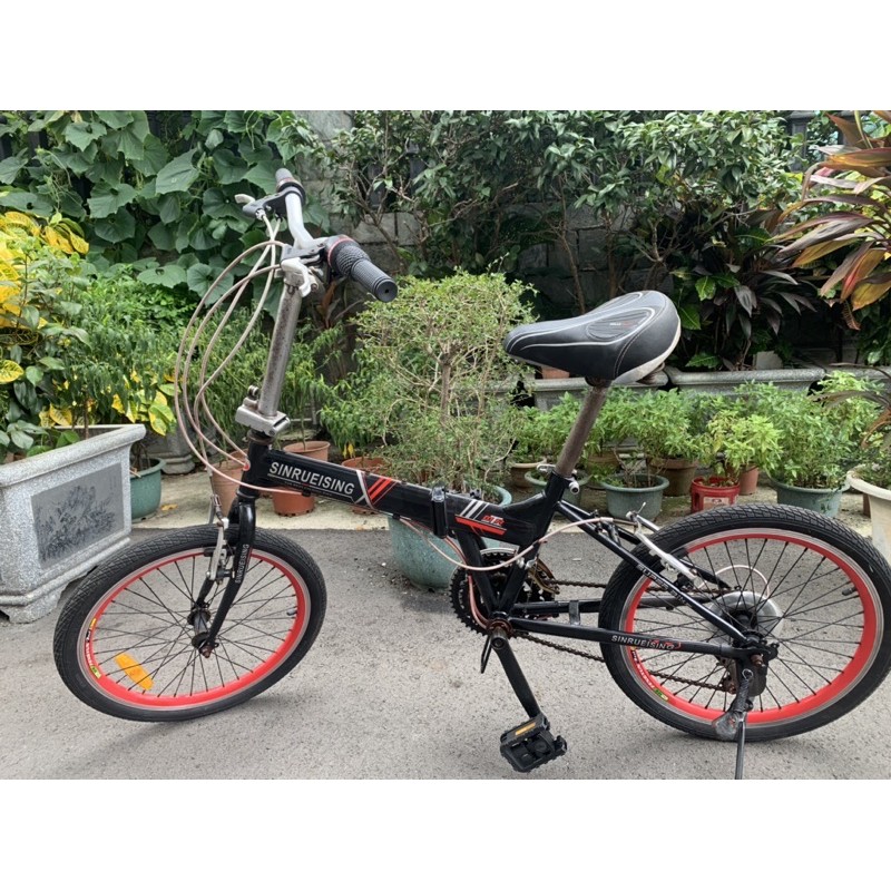 自取/黑色小折/20吋21段變速折疊腳踏車/中壢平鎮/Folding bike