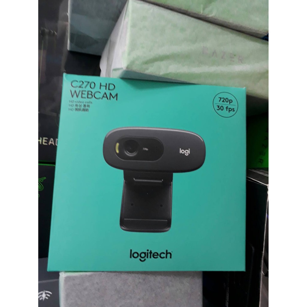 羅技 Logitech C270 HD WEBCAM 網路攝影機 隨插即用 720p 視訊通話內建麥克風 黑色 攝影機
