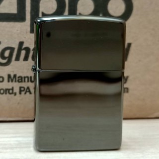 美國 Zippo 打火機 正品 鍍鉻黑檀黑 防刮鏡面拋光 (型號24756)