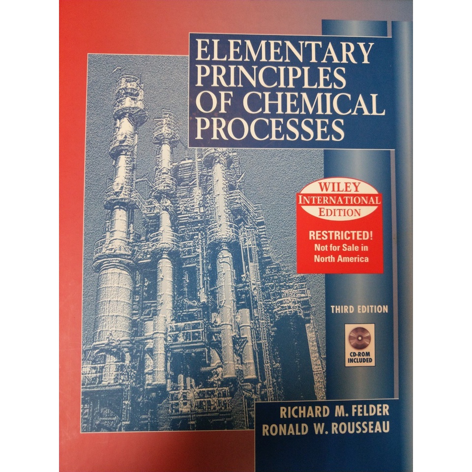 Elementary Principles of Chemical Process 3th Richard M. Fel