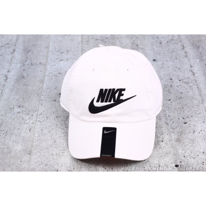 【HYDRA】Nike Futura H86 Cap 老帽 鴨舌帽 90s 彎帽 白黑 字勾【】