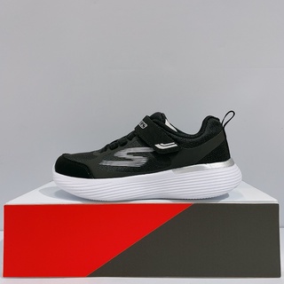 SKECHERS GO RUN 400 V2 中童 黑白 魔鬼氈 運動 休閒鞋 405104LBKSL