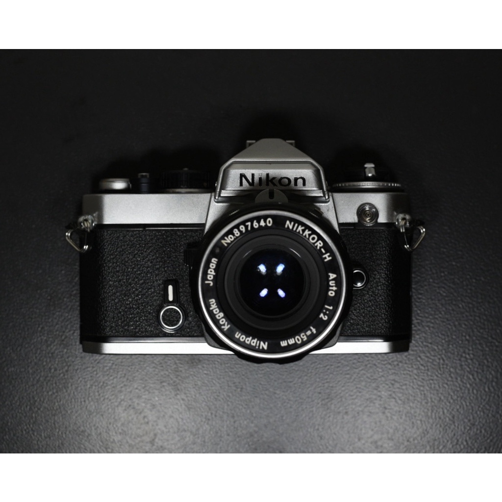 【經典古物】NIKON FE 銀 單反＋Nikkor-H auto Non-AI 50mm F2 定焦鏡