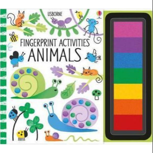 Usborne fingerprint activities animals