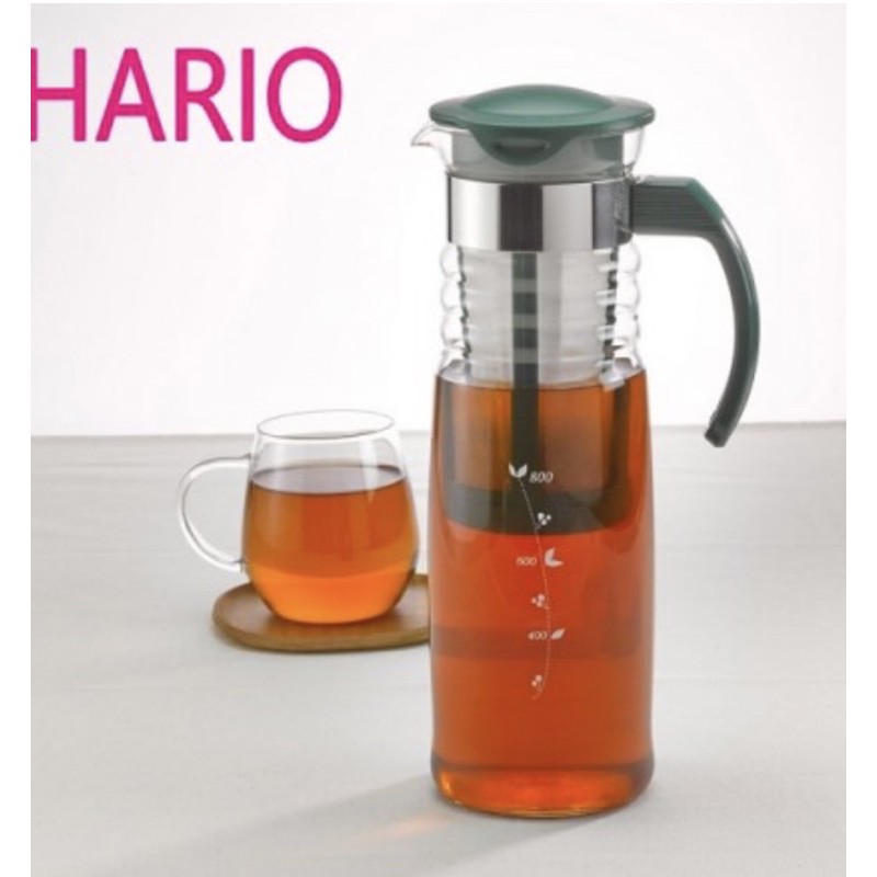 日本製Hario 冷泡茶壺 1200ml 花茶壺 可耐熱玻璃壺HCC-12DG