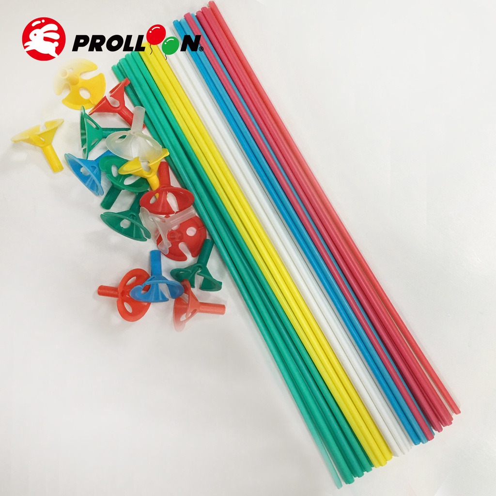 【大倫氣球】分離式氣球棒組 100入裝， BALLOON STICK &amp; HOLDER 台灣製造 安全玩具 氣球配件