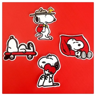 ❀ 史努比 Snoopy 款式2 （4款可選）❀ 1個裝 布章 刺繡燙布貼 徽章 刺繡布貼 補丁貼