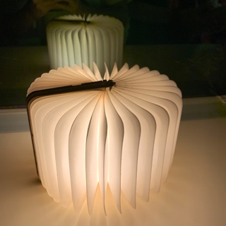 木紋LED造型閱讀燈/夜燈 創意發光摺頁書 創意發光折疊書 發光書 造型夜燈 造型床頭燈