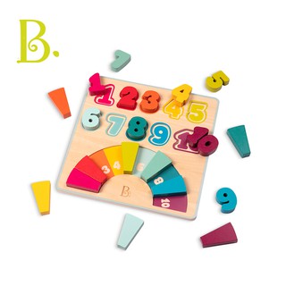 B.Toys 彩虹倒數 木頭玩具 拼圖 小朋友