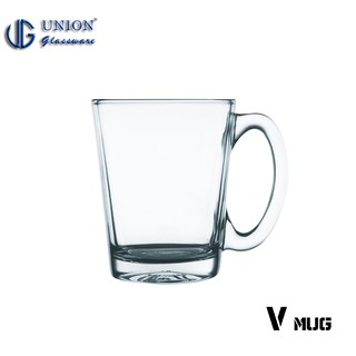 【泰國UNION】 V Mug V型馬克杯 305ml 冰咖啡杯 飲料杯 玻璃馬克杯 玻璃杯
