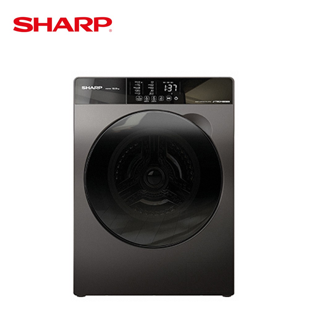 SHARP夏普 12.5公斤變頻洗脫滾筒洗衣機 ES-FKS125WT 大型配送
