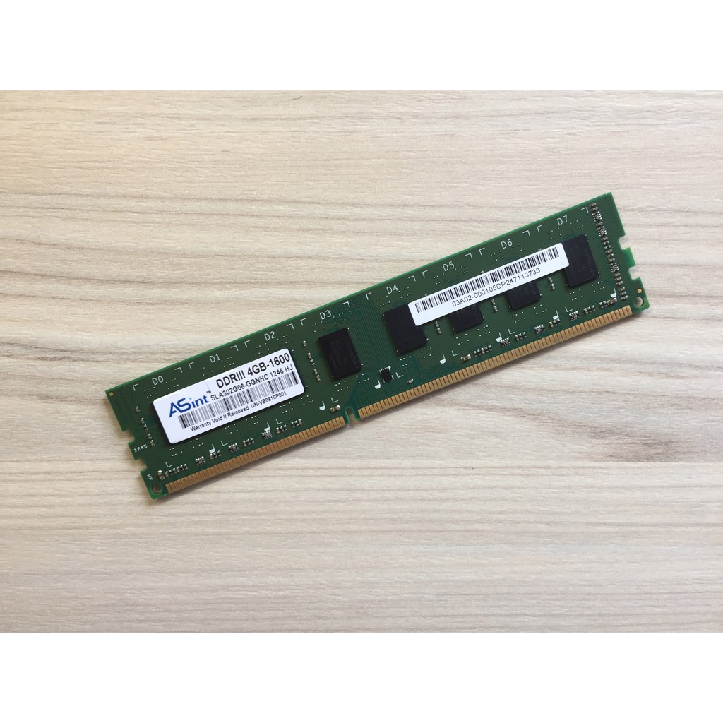 ⭐️【昱聯科技 Asint  DDR3 1600 4GB 】⭐️ 二手/雙面顆粒/保固30天