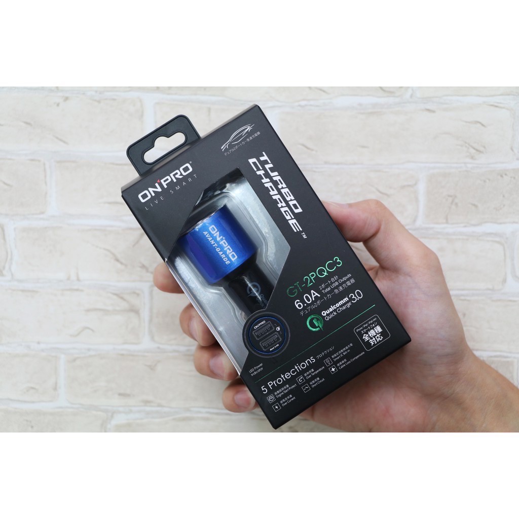 急速快充小藍車用充電頭6a Qc3 0 保固18個月 蝦皮購物