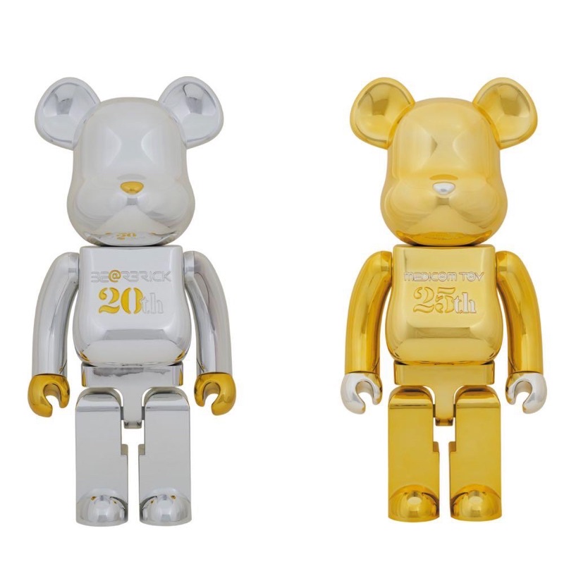 Bearbrick 2G 20th + 25th 一雙 be@rbrick 庫柏力克熊