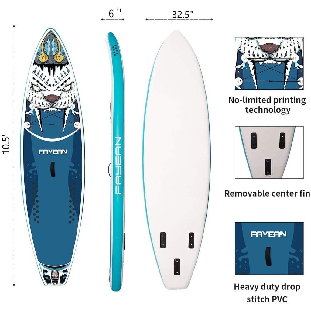 全新 現貨10 &amp;12 呎SUP 立槳 充氣式衝浪板 戶外水上用品