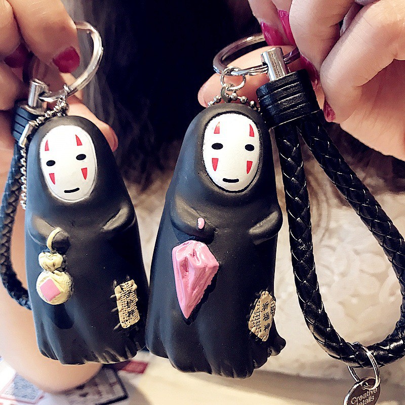 可挑款 宮崎駿 動漫 無臉男 日式 創意 可愛 挂件 鑰匙扣 鑰匙鏈 卡通挂件 娃娃機新品