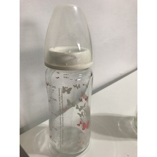 NUK寬口徑玻璃奶瓶240ml二手