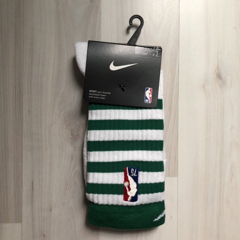 NIKE NBA BOS ELITE CREW 75週年 籃球襪 DA4952-100