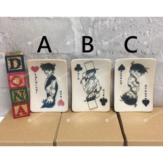 🌸Dona代購🌸現貨 日本正版 名偵探柯南 新一和小蘭 怪盜基德 江戶川柯南 撲克牌系列 小碟子 B30