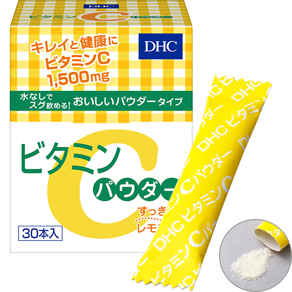現貨  DHC 維他命C 粉 檸檬味 1.6g 30包  (高濃度 維他命C粉)  BO波波//日本選物